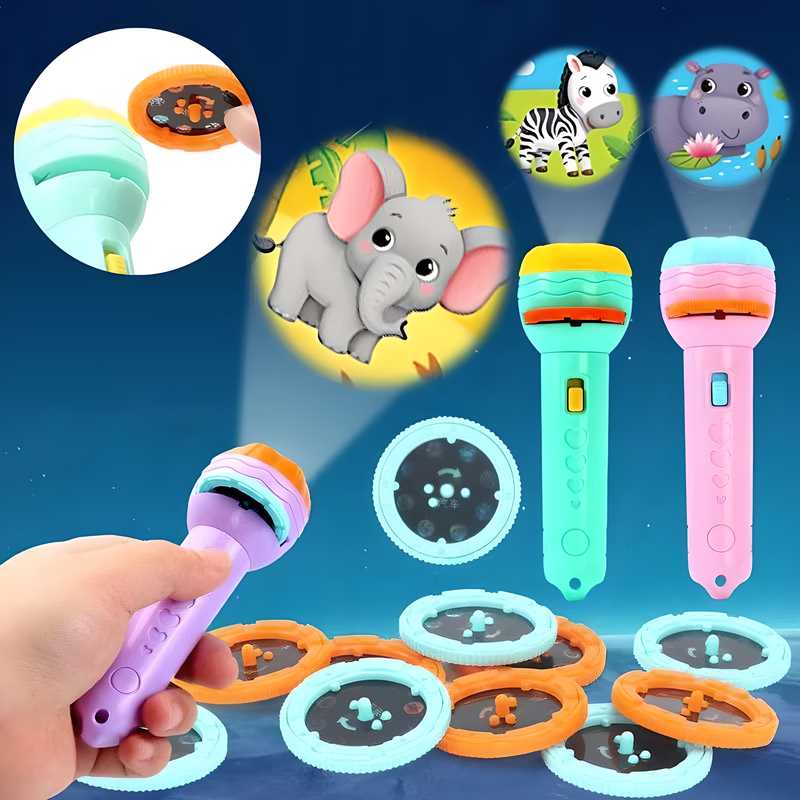 Slide Flashlight Torch – Educational Learning Kids Toy