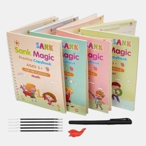 Magic Calligraphy Practice Copybook Set (Pack of 4)